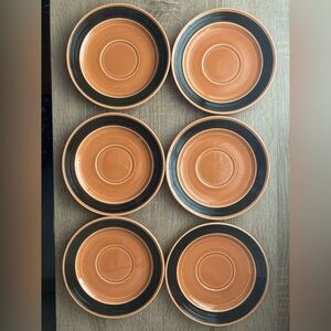 MCM Terra Stone Melon by Mikasa Plates - Set of 6 🧡🧡🧡